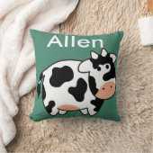 牛名前をカスタムするの枕 クッション (ブランケット)