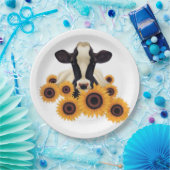 牛国のヒマワリ ペーパープレート (パーティー)