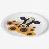 牛国のヒマワリ ペーパープレート (アングル)