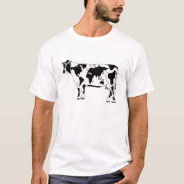 牛地図のTシャツ Tシャツ