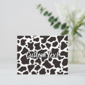 牛型葉書 ポストカード (スタンド正面)