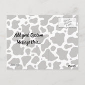 牛型葉書 ポストカード (裏面)