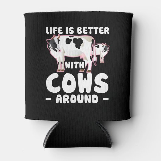 牛好きでのまわりには命が好い 缶クーラー (正面)