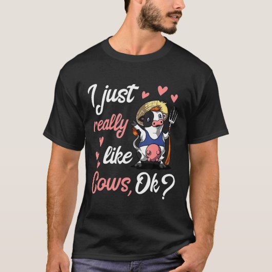 牛好きにはたまらない！カウソックTシャツ Tシャツ (正面)