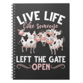 牛好きファームアニマルユーモアヘファー農業ジョーク ノートブック (正面)