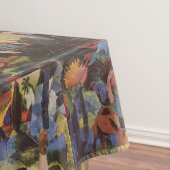 牛威厳があるとラクダで風景を見る テーブルクロス (インサイチュ)