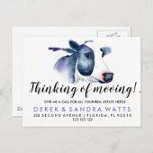 牛実在引受業 案内ポストカード (正面/裏面)