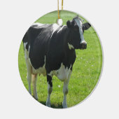 牛家畜のオーナメント セラミックオーナメント (左)