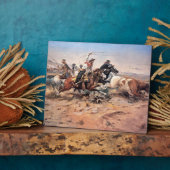 牛小僧1897年(帆布の油) フォトプラーク (側面)