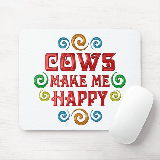 牛幸福 マウスパッド (マウス)