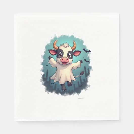 牛幽霊ブールレバード スタンダードランチョンナプキン (正面)