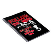 牛後を追の群れとあなたはちょうど別の牛（暗い） ノートブック (右側)