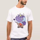 牛怒のメンズシングレット Tシャツ (正面)