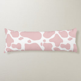 牛愛好家のためのピンク色の牛プリントパターン ボディピロー