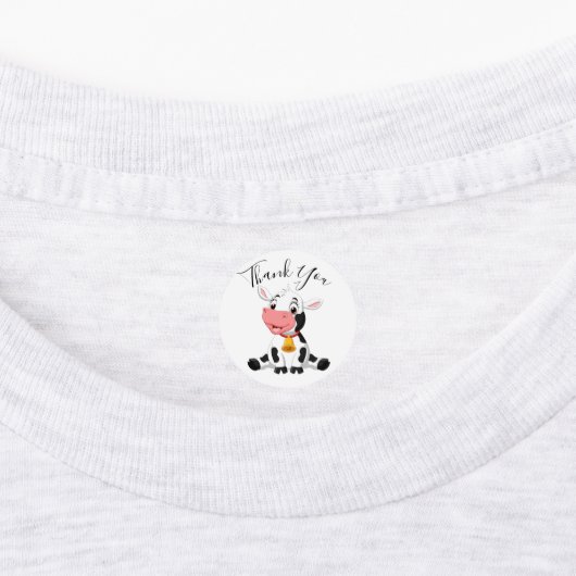牛感謝していラベル ラベル (貼付)