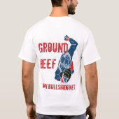 牛挽き肉 Tシャツ (裏面)