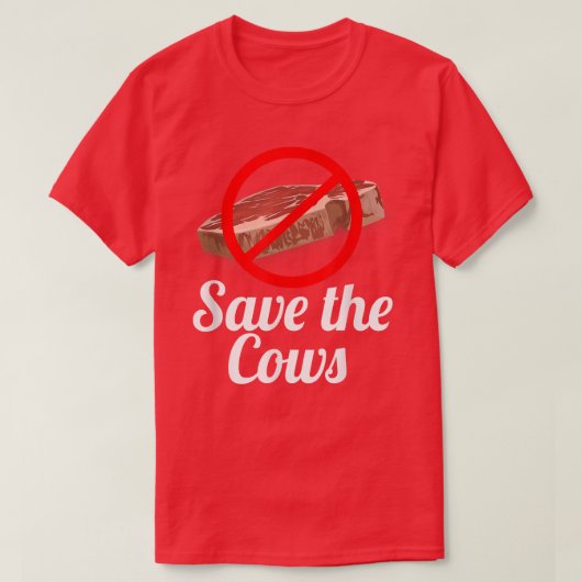 牛救は赤身を除く Tシャツ (デザイン正面)