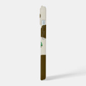 牛救茶色 iPhone 15ケース (左側面)