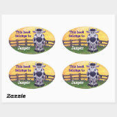 牛文房具 楕円形シール (シート)