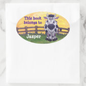 牛文房具 楕円形シール (バッグ)