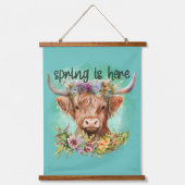 牛春ホームウォールデコール 吊り下げ型タペストリー (正面)