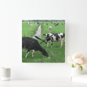 牛時計 スクエア壁時計 (ホーム)