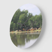 牛時計 ラージ壁時計 (傾斜)