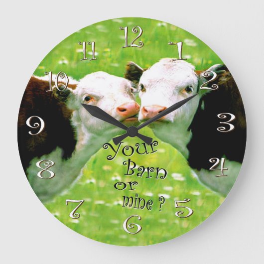 牛時計 ラージ壁時計 (正面)