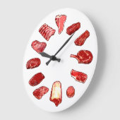 牛時計 ラージ壁時計 (傾斜)