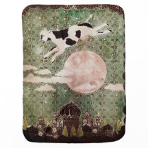 "牛月を"のベビーブランケット飛び越しました