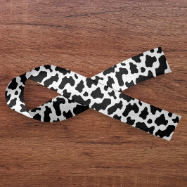 牛柄カウガールカントリー農場動物 サテンリボン