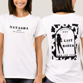 牛柄カウガールブライズメイドバチェロレッテパーティー Tシャツ