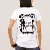 牛柄カウガールブライズメイドバチェロレッテパーティー Tシャツ (裏面)