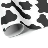 牛柄カウガール農村動物パーティー ラッピングペーパー (ロールコーナー)