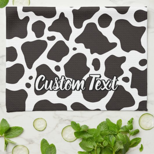 牛柄タオル キッチンタオル (折り畳み)