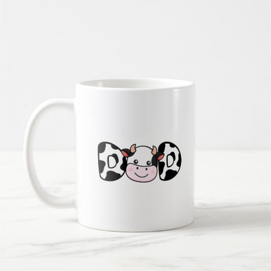 牛柄パパ 父の日 コーヒーマグカップ (左)
