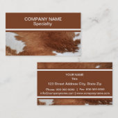 牛毛皮の名刺 名刺 (正面/裏面)