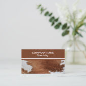 牛毛皮の名刺 名刺 (スタンド正面)