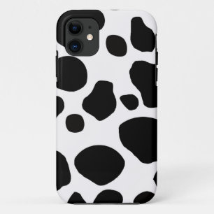 牛毛皮の皮の皮のかわいい自然動物パターン iPhone 11 ケース