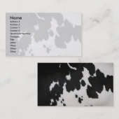 牛毛皮 名刺 (正面/裏面)