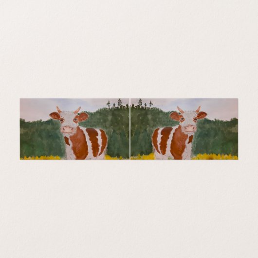 牛水彩スケッチ (外部フラット)