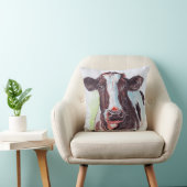 牛水彩画のクッション クッション (椅子)