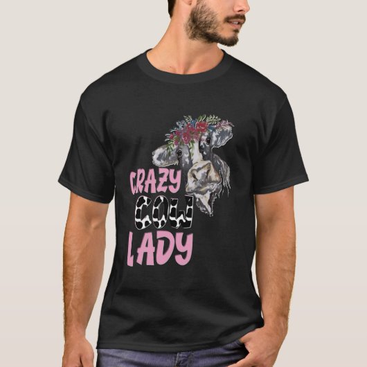 牛熱狂する婦人 Tシャツ (正面)