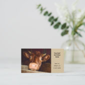 牛牛肉及び乳素朴国農場 名刺 (スタンド正面)