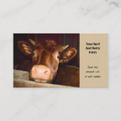 牛牛肉及び乳素朴国農場 名刺 (正面)