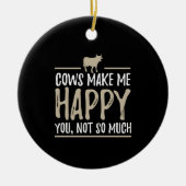 牛牛 セラミックオーナメント (正面)