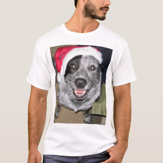 牛犬のクリスマス Tシャツ