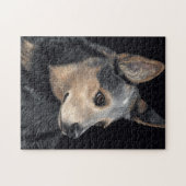 牛犬のパズル- "Quigley " ジグソーパズル (横)