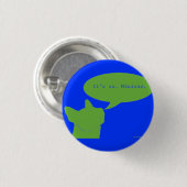 牛犬の俗物ボタン 缶バッジ (正面&裏面)