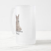牛犬の規則 フロストグラスビールジョッキ (正面左)